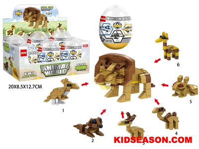 mini building blocks animals