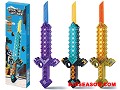 ELECTRONIC SOUNDS FLASHING LIGHTS RETRACTABLE DIAMOND SWORD SABER TOY