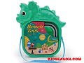 SUMMER OUTDOOR PLAY DINOSAUR FOLDING BUCKET WITH TOOLS SAND BEACH TOY