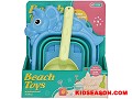 2PCS SUMMER OUTDOOR PLAY DINOSAUR FOLDING BUCKET WITH TOOLS SAND BEACH TOY SET