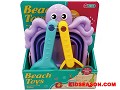 3PCS SUMMER OUTDOOR PLAY OCTOPUS FOLDING BUCKET WITH TOOLS SAND BEACH TOY SET